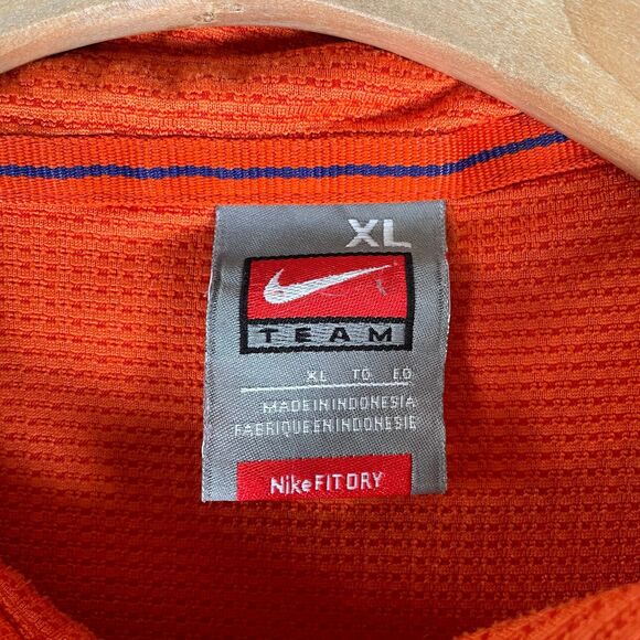 CLEMSON TIGERS POLO SHIRT MEN'S XL NIKE TEAM ORANGE NCAA COLLEGIATE FOOTBALL - Picture 2 of 7